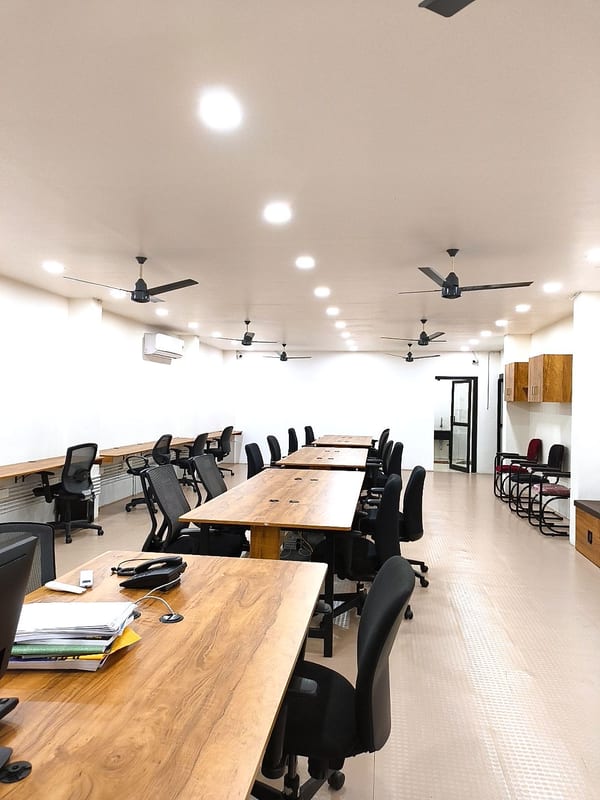 Long co-working desks
